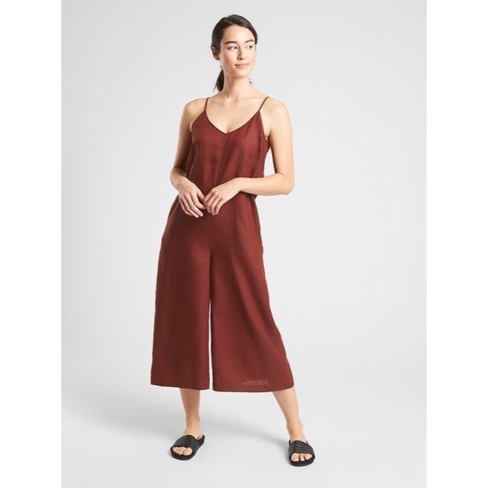 Athleta La Paz Linen Romper